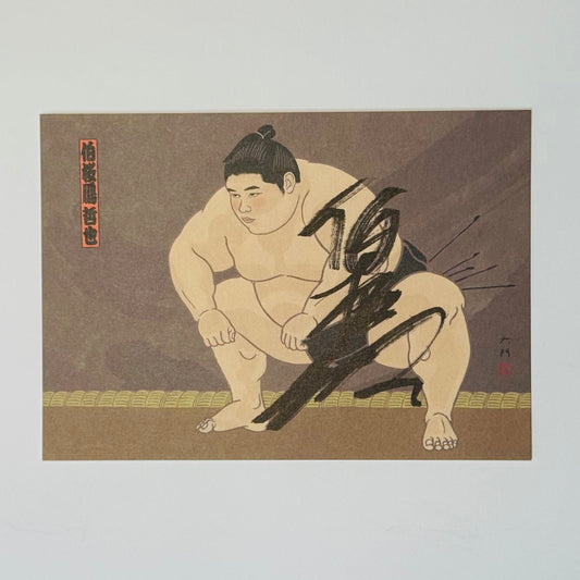 Illustration of a sumo wrestler in mawashi